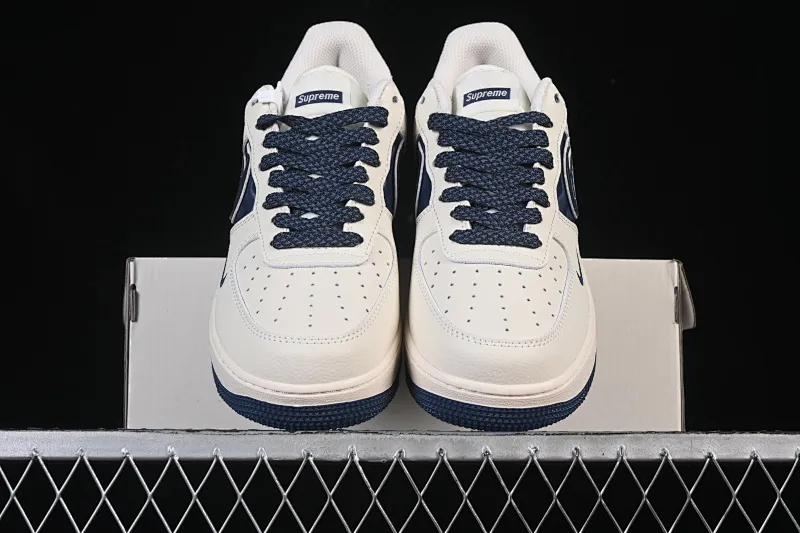 All categories Nk Air Force 1 Air Force series Nk Air Force 1 Low Air Force low top Nike Air Force 1'07 Low Supreme co-branded corrugated beige Air Force 1 low top casual sneakers XY2025-001